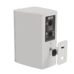 EM Acoustics - EMS-51X Ultra-compact two-way passive loudspeaker White Rear left with wall mount