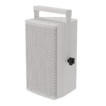 EM Acoustics - EMS-81X Compact two-way passive reflex-loaded loudspeaker White front left with hanging yoke