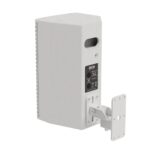 EM Acoustics - EMS-81X Compact two-way passive reflex-loaded loudspeaker White rear left with wall mount