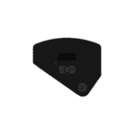 EM Acoustics - M-C12 Two-way passive coaxial stage monitor Black left angled up