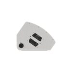 EM Acoustics - M-C12 Two-way passive coaxial stage monitor White right profile