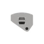 EM Acoustics - M-C12 Two-way passive coaxial stage monitor White left profile angled up