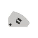 EM Acoustics - M-C15 Two-way Passive Coaxial Stage Monitor White Right profile