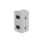 EM Acoustics - S-15 Compact Reflex Subwoofer White rear two stacked