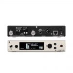 Sennheiser - EW 500 G4-MKE2 Reciver showing front and back controls and input