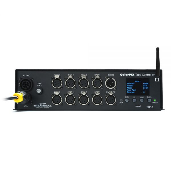 City_Theatrical_QolorPIX_TAPE_CONTROLLER_EIGHT_OUTPUT_1 City Theatrical - QolorPIX TAPE CONTROLLER