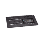 ETC ColorSource 20 AV console angled shot showing onboard display