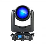Elation - Dartz 360 front face of fixture on blue showing display and on board control
