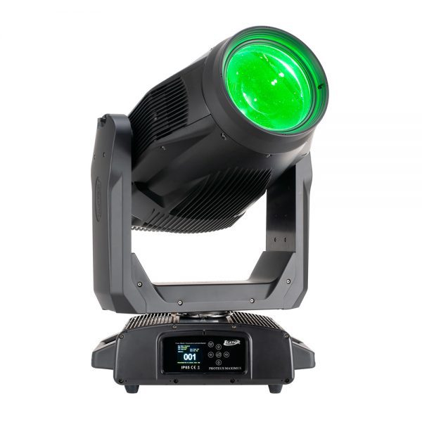 Elation_Proteus_Maximus_1 Elation - Proteus Maximus Front face of moving head light on green