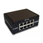 Interactive Technologies - RJ45 Splitter angled shot showing 8 outputs