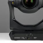 Martin MAC Encore Performance WRM base rear showing power in and DMX in/through