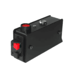 Le Maitre One Shot pyro controller safety key, button and pyro cable connections shown