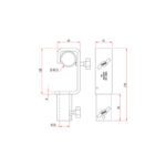 Doughty - 29mm revicer hook clamp dimensions drawing