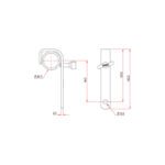 Doughty straight hook clamp drawing