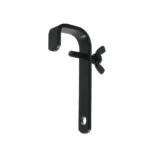 Doughty blakc painted straight hook clamp