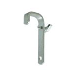 Doughty zinc plated straight hook clamp