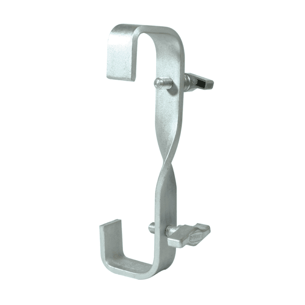 Zink plated hook clamp with 90 degree length