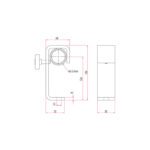 Doughty - Hook Clamp - Heavy Duty dimension drawing