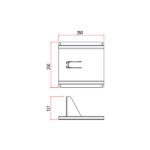 Doughty - Par Can Floor Plate dimensions drawing