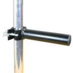 Doughty Boom Arms in Black attached to vertical scaff bar