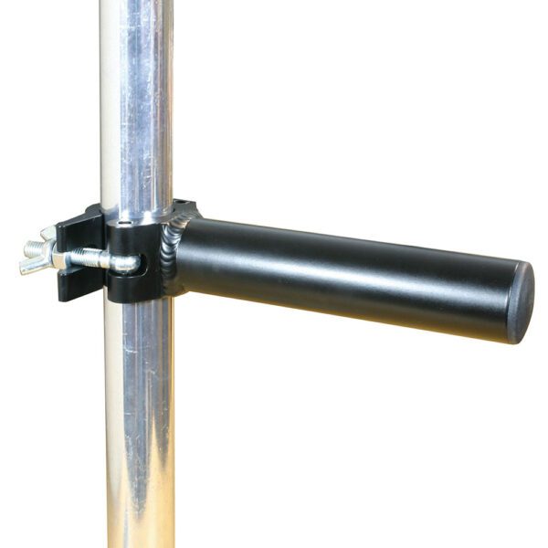 Doughty_Boom-Arms-Black Doughty Boom Arms in Black attached to vertical scaff bar