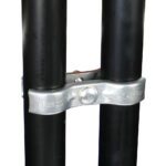 Doughty Scaffold Parallel Coupler attached to pipes