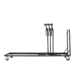 RATstands - Performer3 Storage Trolley LEft profile of trolly holding three stands