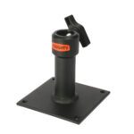 120 by 120mm mounting plate with 29mm receiver in black
