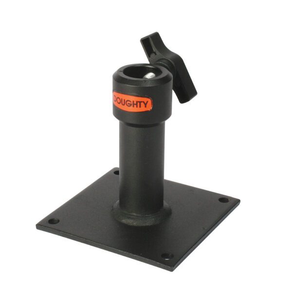 120 by 120mm mounting plate with 29mm receiver in black