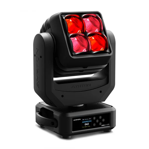 Ayrton_MiniPanel-FX_light-front-pan-up Ayrton - MiniPanel-FX Front Right of small moving head