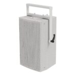 EM Acoustics - EMS-126 Two-way passive, reflex-loaded fullrange loudspeaker white front left with yoke