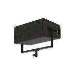 EM Acoustics - R10 Precision Passive Full-Range Loudspeaker Black Front Left angled up on yoke