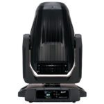 Elation - Proteus Lucius front face of moving head pointing up showing onboard display and control