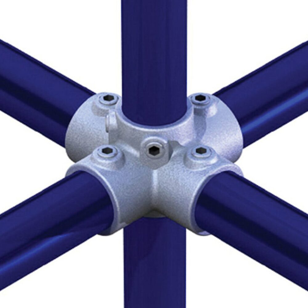 Doughty - Four Way Cross with Centre Tube T15800 pipes attached