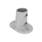 Doughty - Pipeclamp Angled Railing Base Flange 4-10 Degree T17622