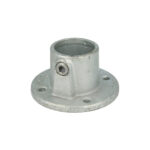 Doughty - Pipeclamp Base Flange T13100 silver