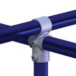 Doughty - Pipeclamp Combination Socket Tee T16500 with pipes attached