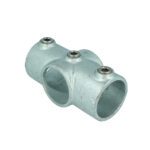 Doughty - Pipeclamp Two Socket Crossover T11900 Raw