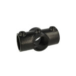 Doughty - Pipeclamp Two Socket Crossover T1190001 Black