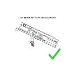 Doughty - Followspot Mount - Above T54420 diagram showing installation above bar