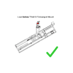 Doughty - Followspot Mount - Below T54410 showing correct installation