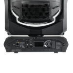 Martin - MAC Ultra Wash close up of moving head base showing power and data in/out