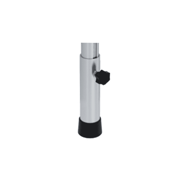 Area Four Industries - Telescopic aluminium tube leg with adjustable foot. 500mm-700mm