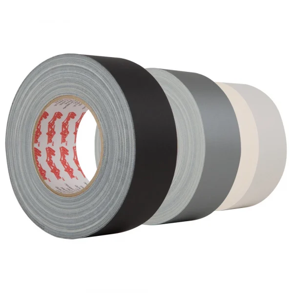 Gaffer tap rolls black silver/grey white
