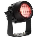 Elation - SŌL I BLINDER front right of fixture on red with grid