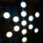 Elation - SŌL I BLINDER group of fixture in snowflake patern