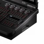 Avolites - D7-215 the ultimate travel and performance console front right angled close up of keys