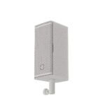 EM Acoustics - R5 Ultra-compact precision passive fullrange loudspeaker White vertical with pole mount