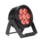 Elation - SIX+ PAR S front right of stand fixture on red