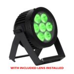Elation - SIX+ PAR S front right of fixture on green diffused